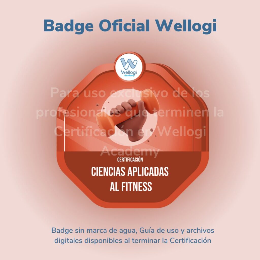 Badge – Certificación en Ciencias aplicadas al Fitness.