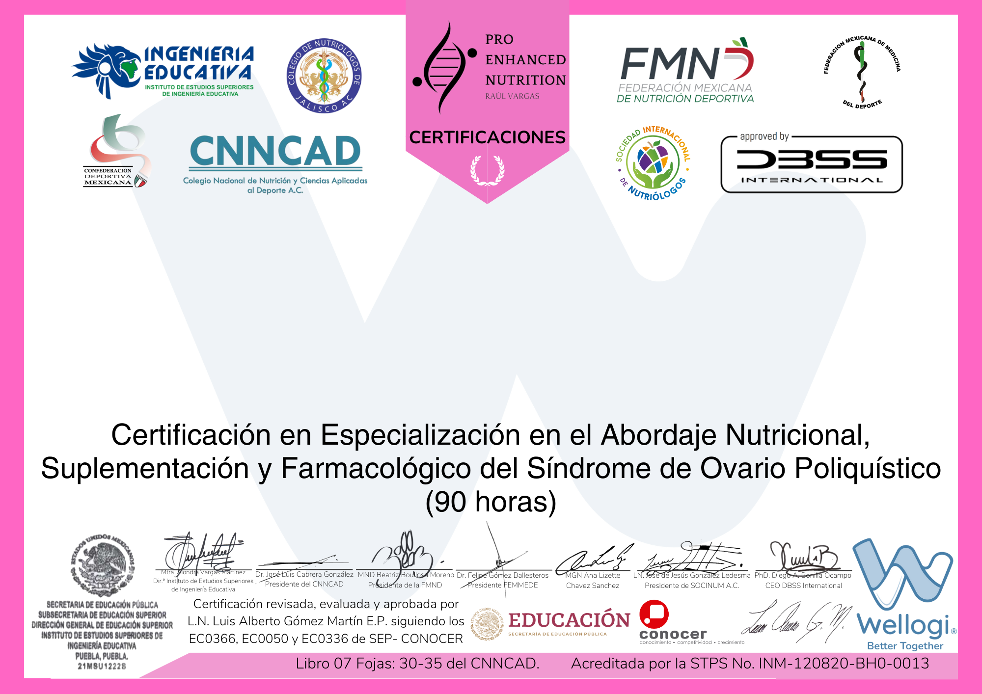 Certificado PROEHN