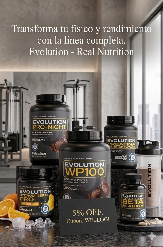 Cupón Wellogi y Evolution Real Nutrition