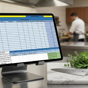 Tabla para Estandarizar Recetas